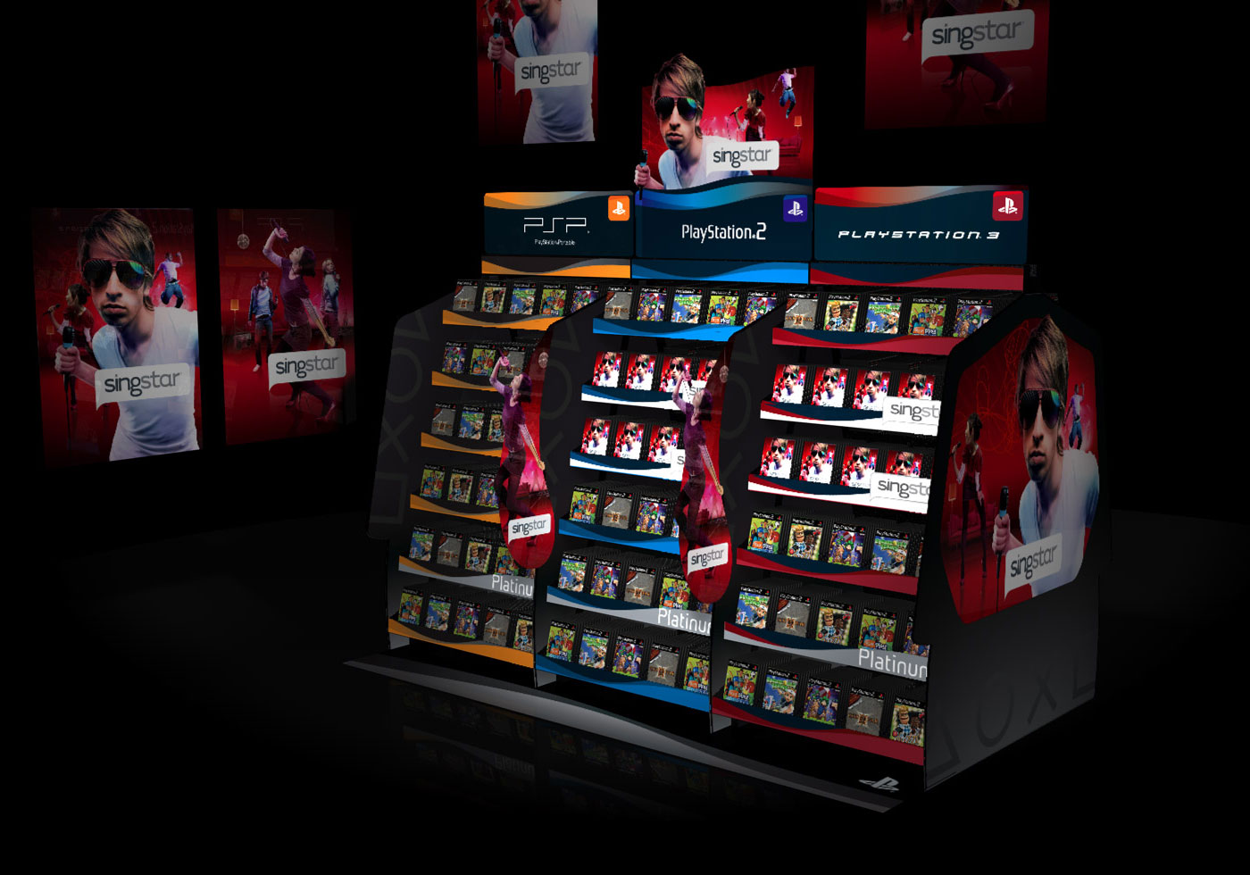 SONY Playstation point of sale concept visualisation